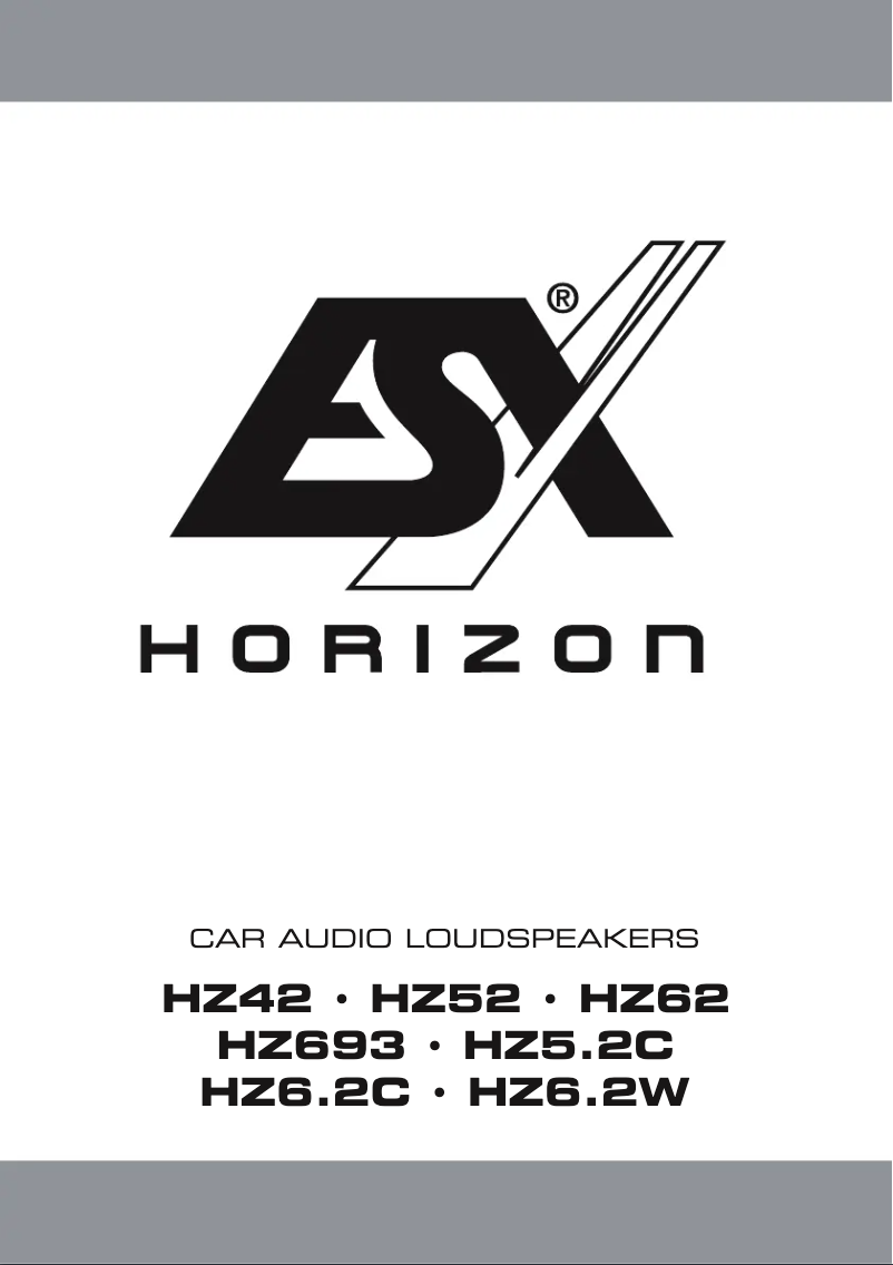 Imagen de la primera página del manual del dispositivo Horizon HZ62