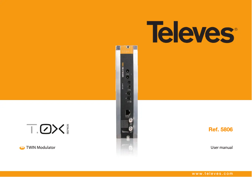 Página 1 del manual Manual de usuario Televes T.0X TWIN 5806