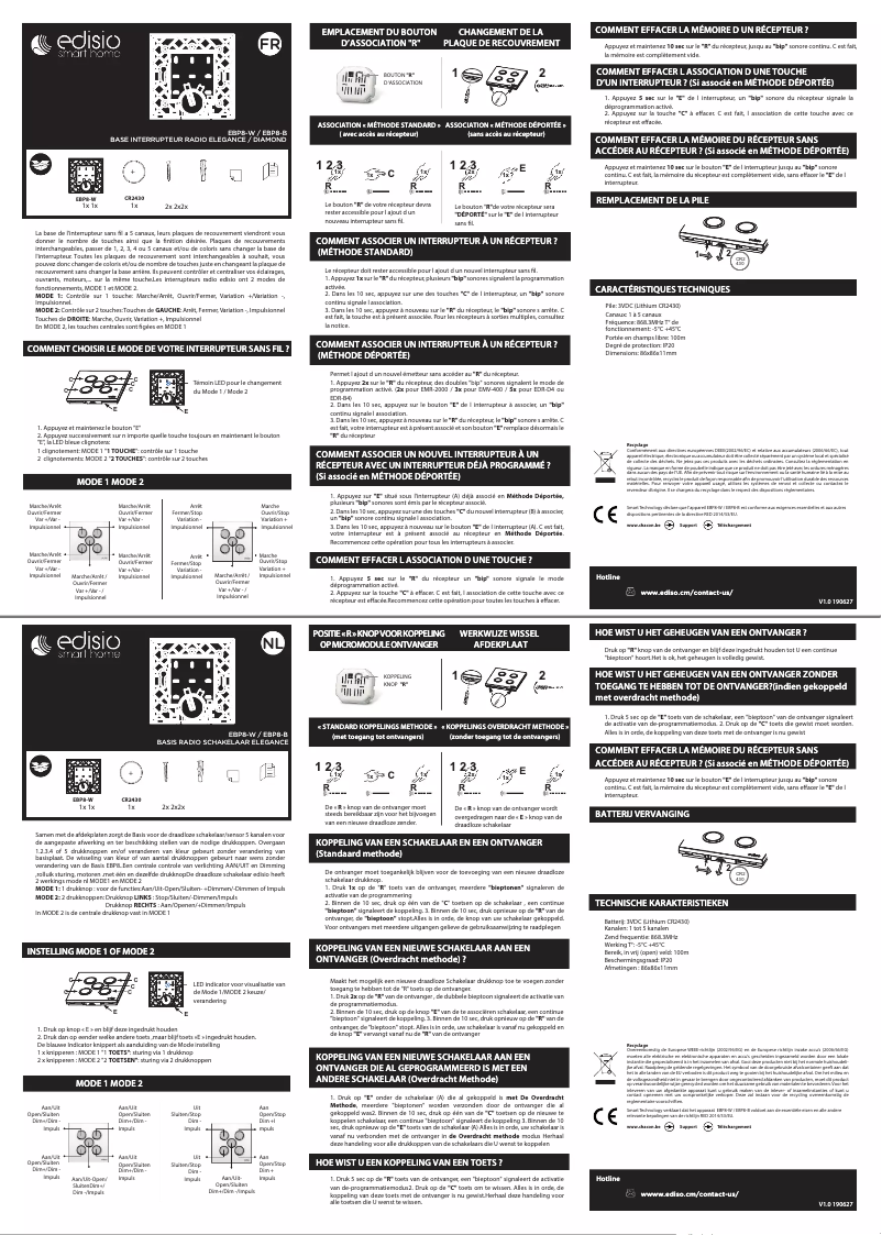 Imagen de la primera página del manual del dispositivo EBP8-W