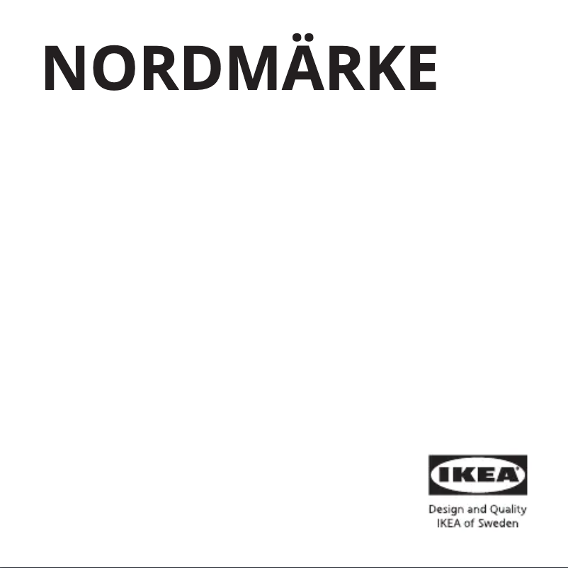 Página 1 del manual Manual de usuario Ikea NORDMÄRKE 804.841.12
