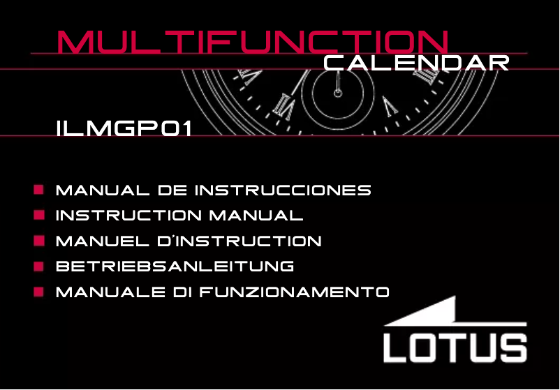 Página 1 del manual Manual de usuario Lotus 18326