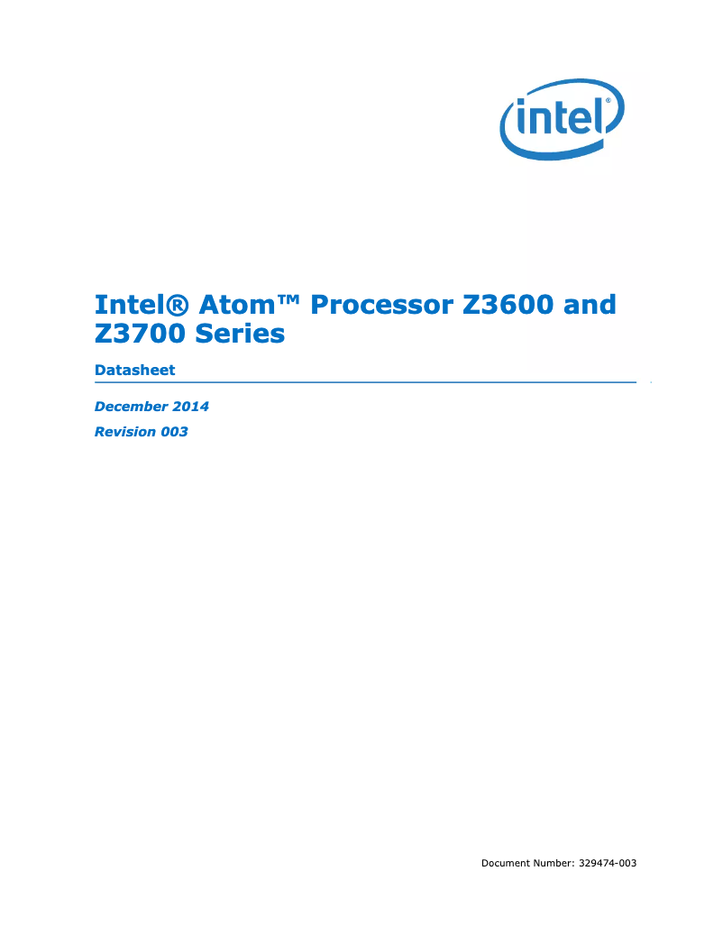 Página 1 del manual Manual de usuario Intel Atom Z3560