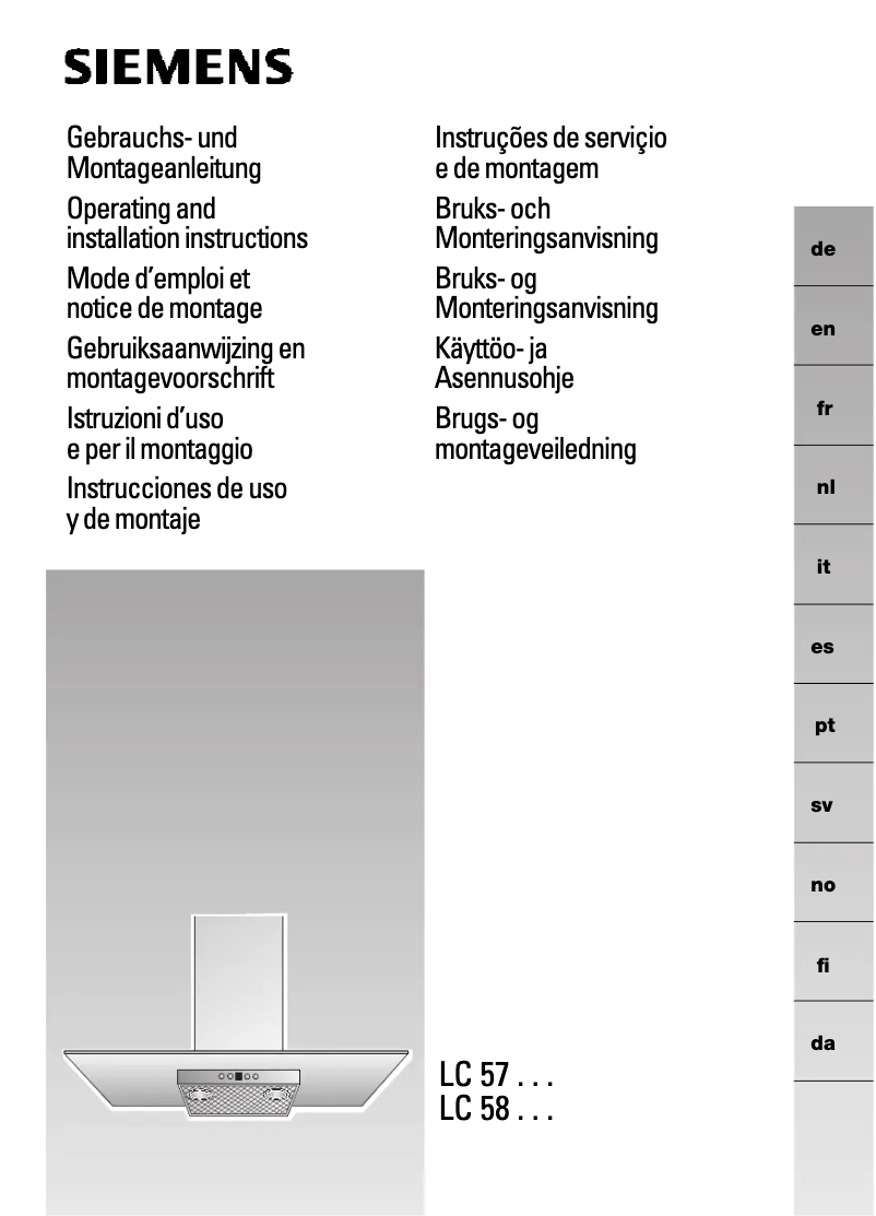 Imagen de la primera página del manual del dispositivo LC57670