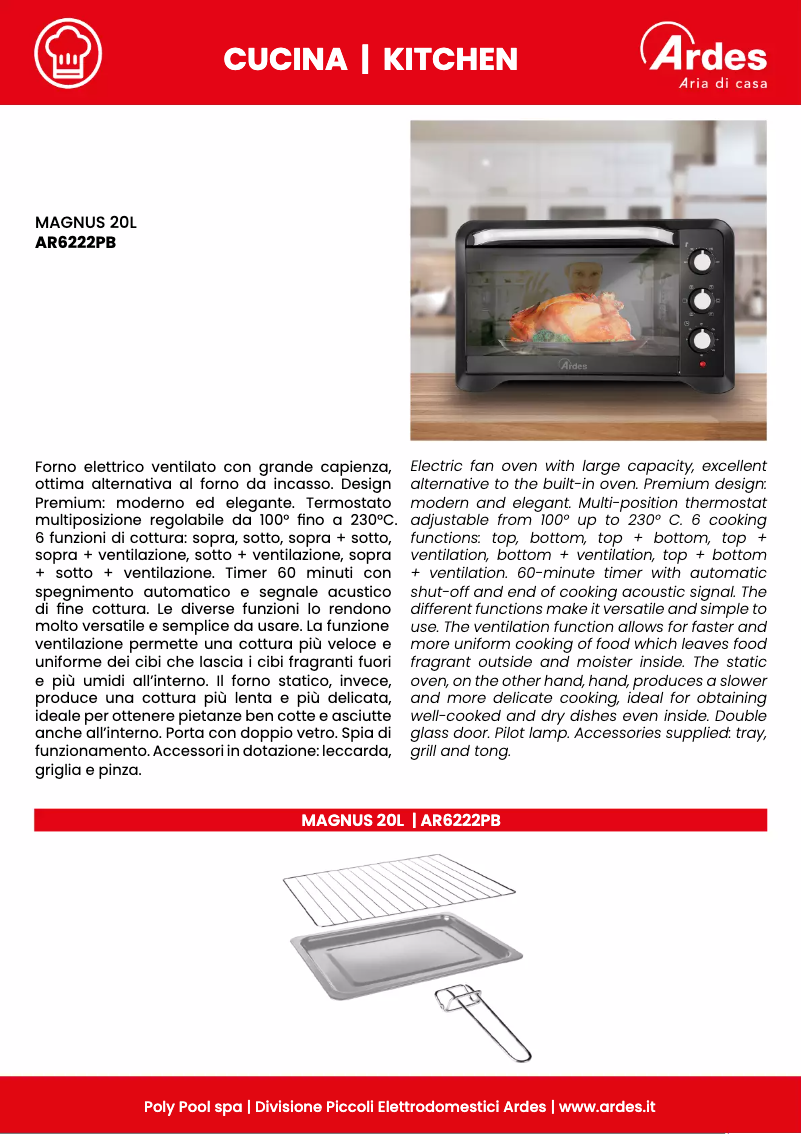 Página nº 1 - Ficha técnica Ardes AR6222PB