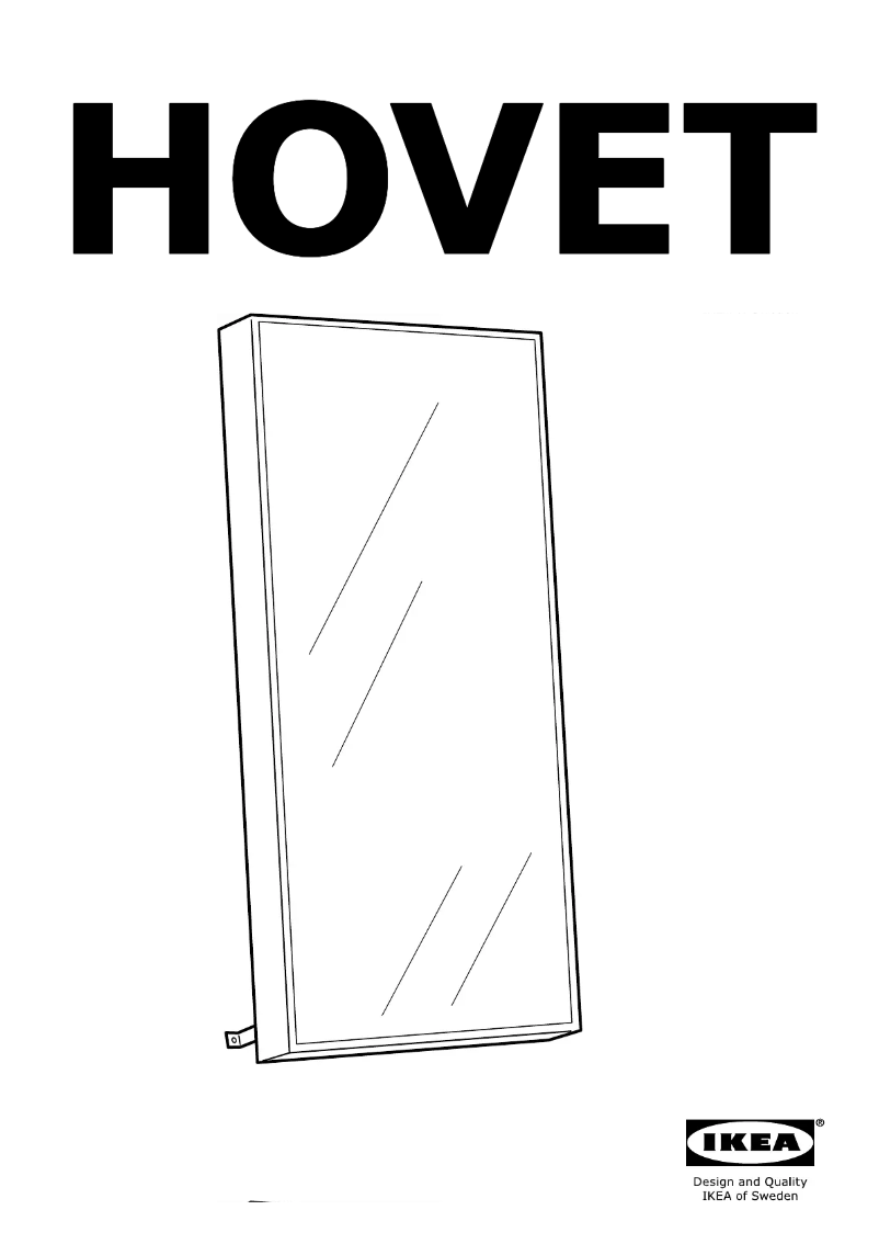 Página 1 del manual Instrucciones / montaje Ikea HOVET