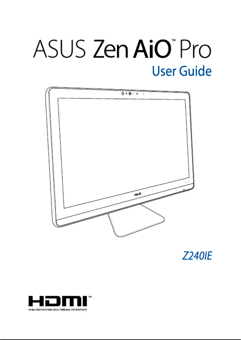 Página nº 1 - Manual de usuario Asus Zen AiO Pro Z240