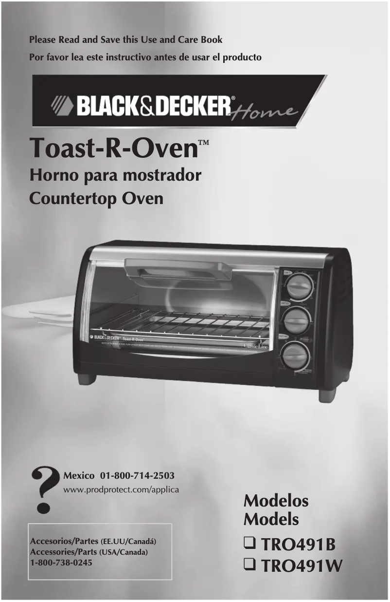 Imagen de la primera página del manual del dispositivo TRO491B