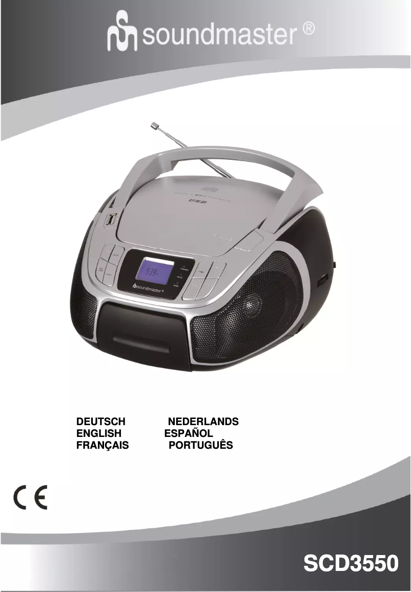 Imagen de la primera página del manual del dispositivo SCD3550