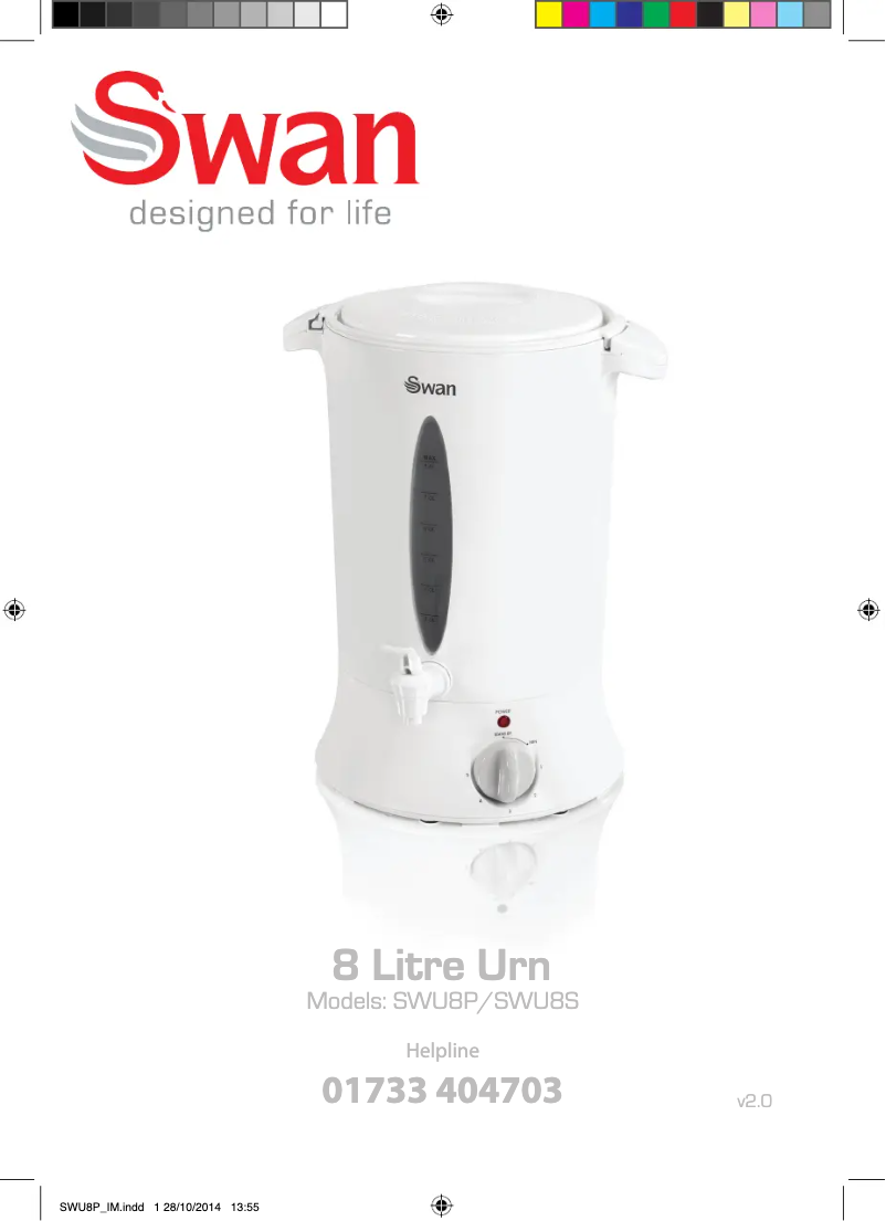 Imagen de la primera página del manual del dispositivo SWU8P