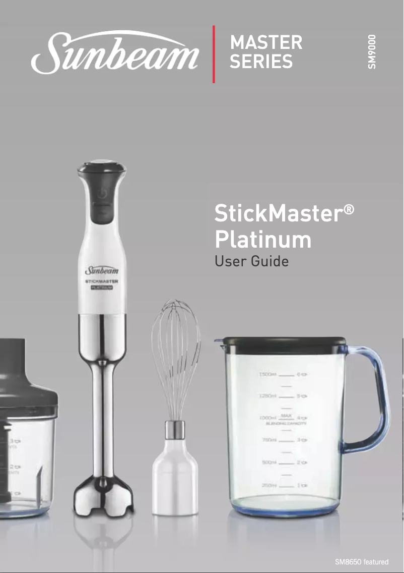 Imagen de la primera página del manual del dispositivo StickMaster Platinum SM9000