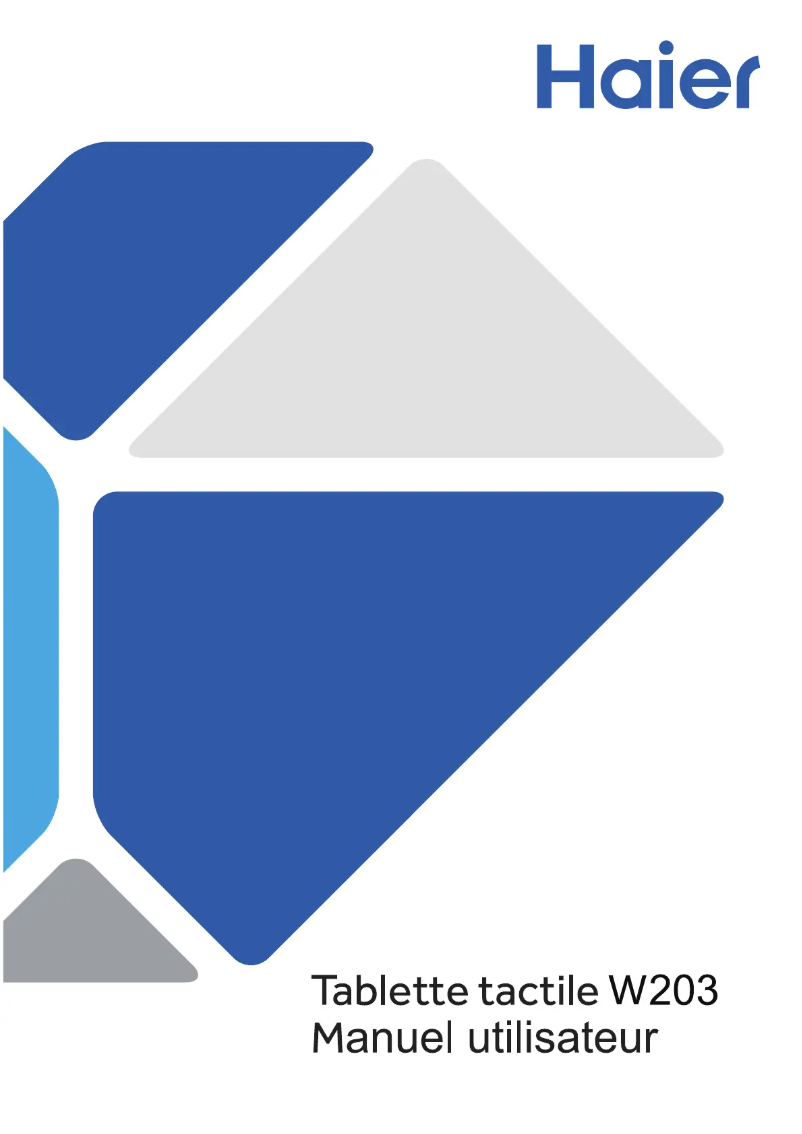 Página 1 del manual Manual de usuario Haier Pad W203