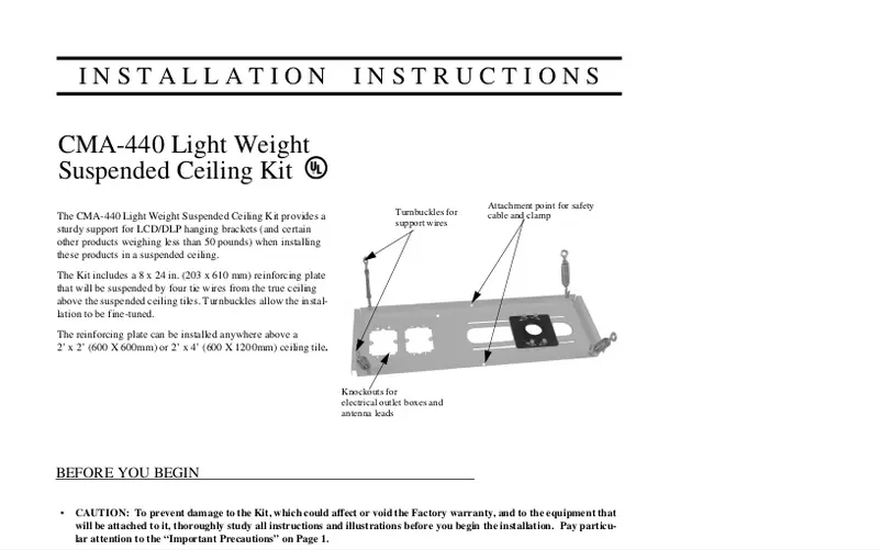 Imagen de la primera página del manual del dispositivo CMA-440