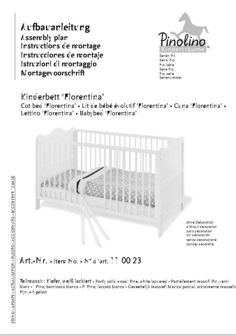 Página 1 del manual Manual de usuario Pinolino Florentina