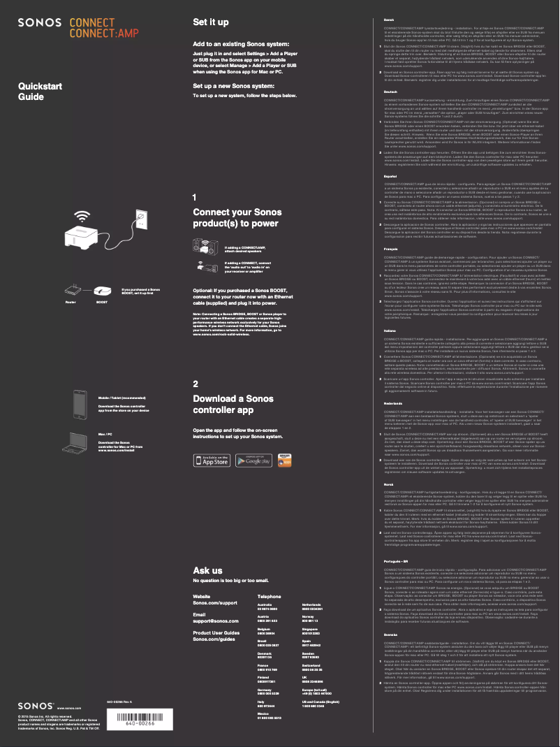 Imagen de la primera página del manual del dispositivo Connect:Amp