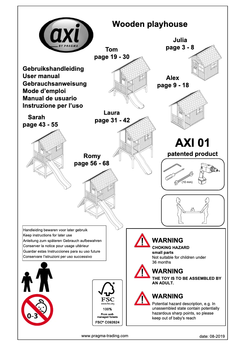 Página 1 del manual Manual de usuario AXI Alex