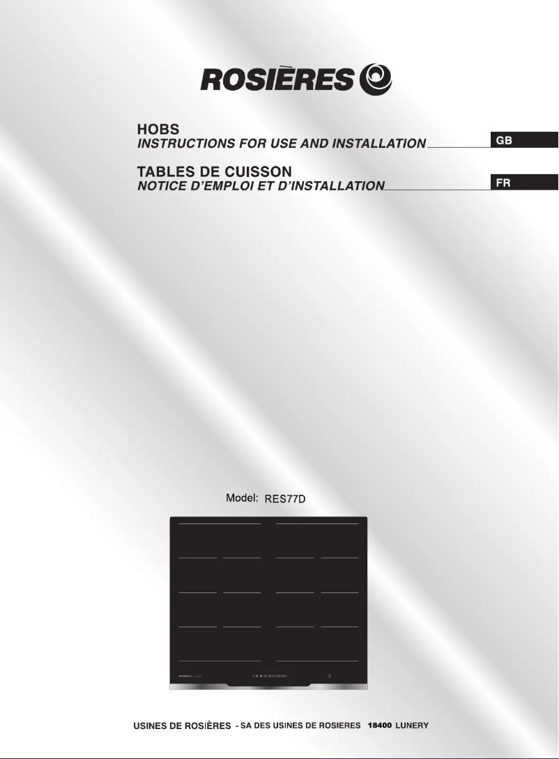 Imagen de la primera página del manual del dispositivo RES 77D