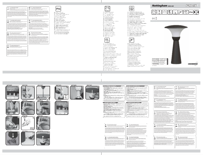 Imagen de la primera página del manual del dispositivo Nottingham 5000.420