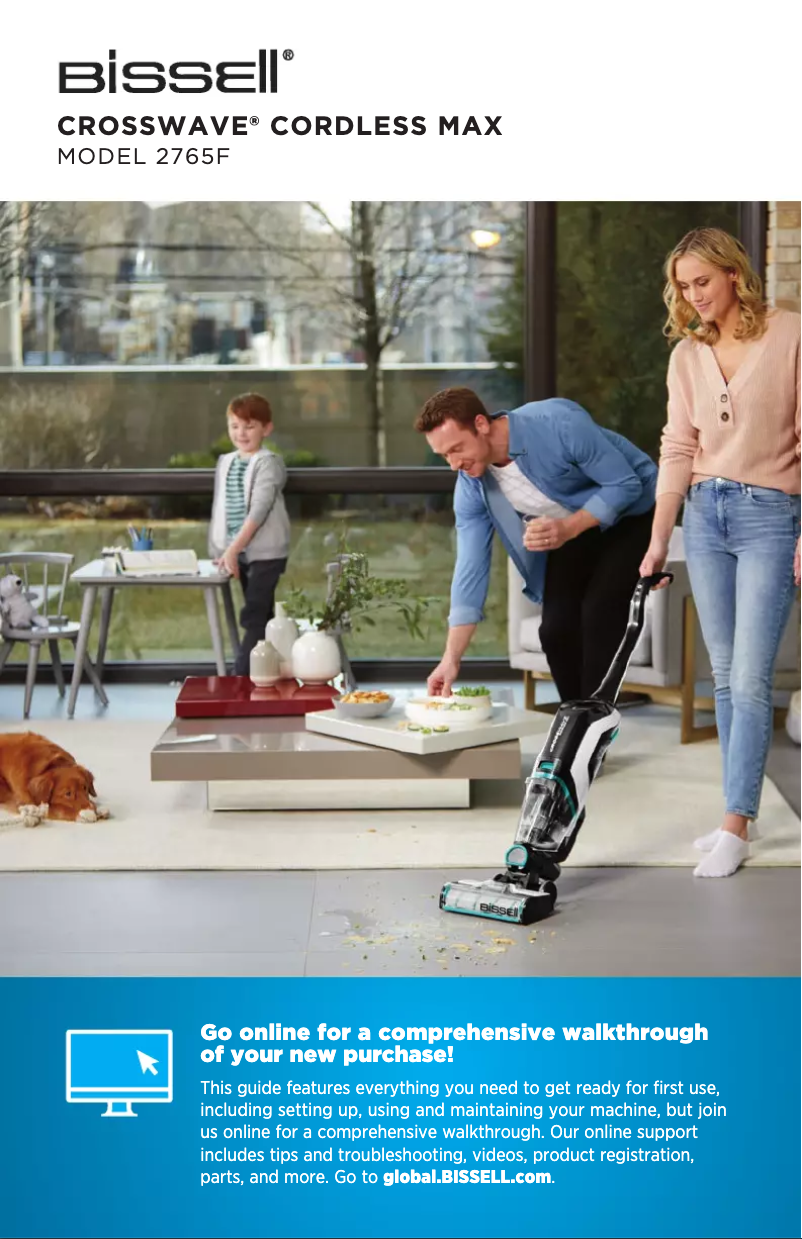 Imagen de la primera página del manual del dispositivo CrossWave Max 2765F