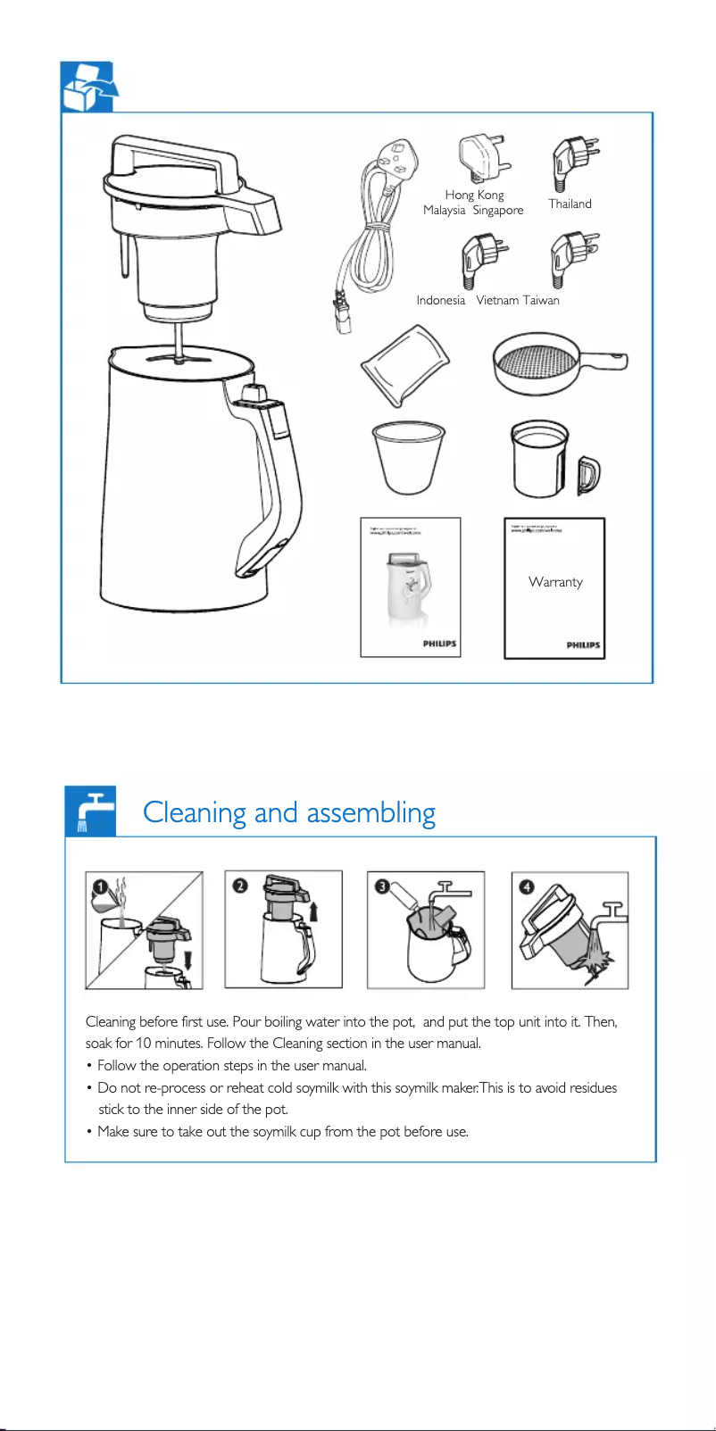 Página 1 del manual Guía de inicio rápido Philips Avance Collection HD2078