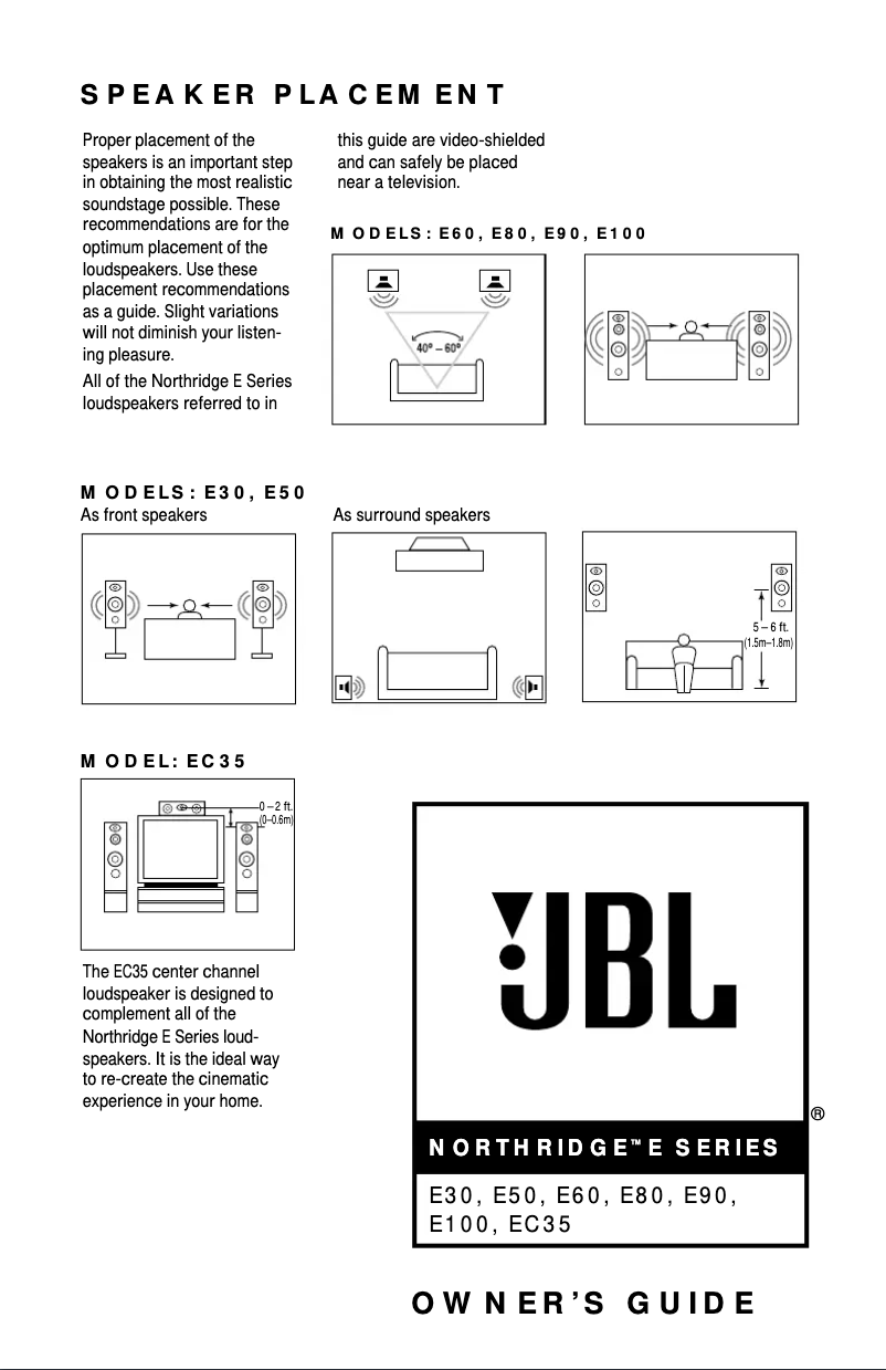 Página 1 del manual Manual de usuario JBL Northridge EC35