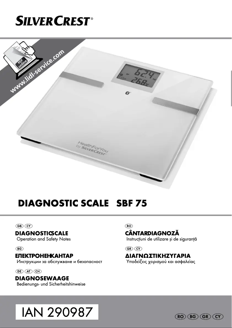 Página 1 del manual Manual de usuario SilverCrest SBF 75