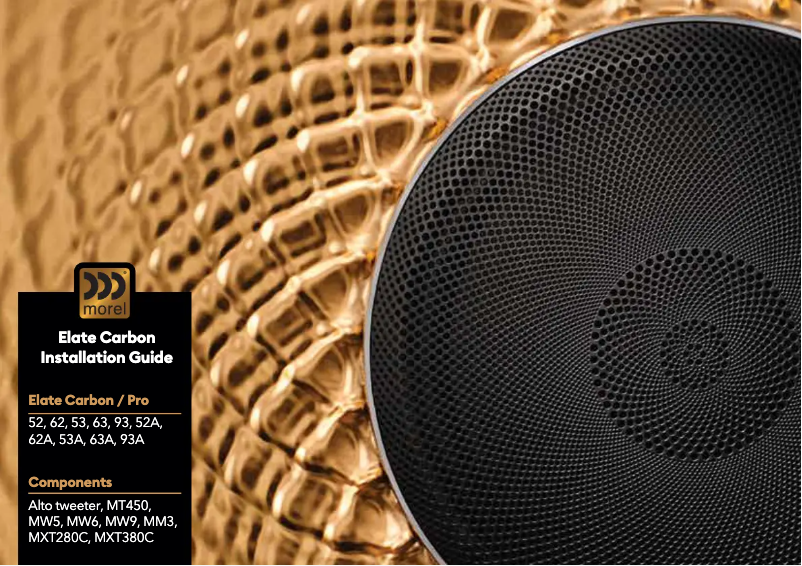 Imagen de la primera página del manual del dispositivo Elate Carbon 63