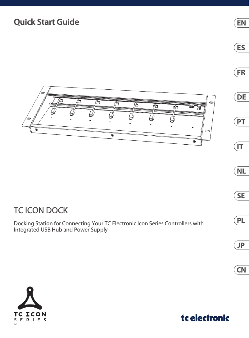 Imagen de la primera página del manual del dispositivo TC Icon Dock
