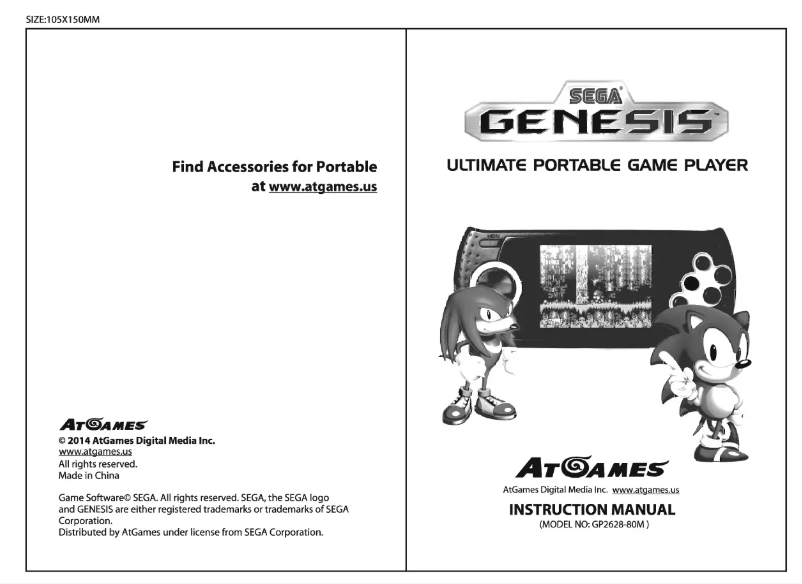 Imagen de la primera página del manual del dispositivo GENESIS Portable