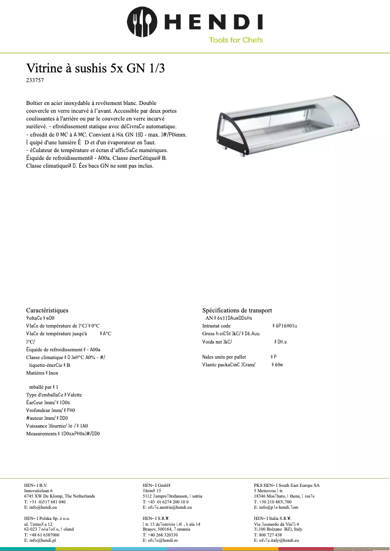 Página 1 del manual Ficha técnica Arktic 233757