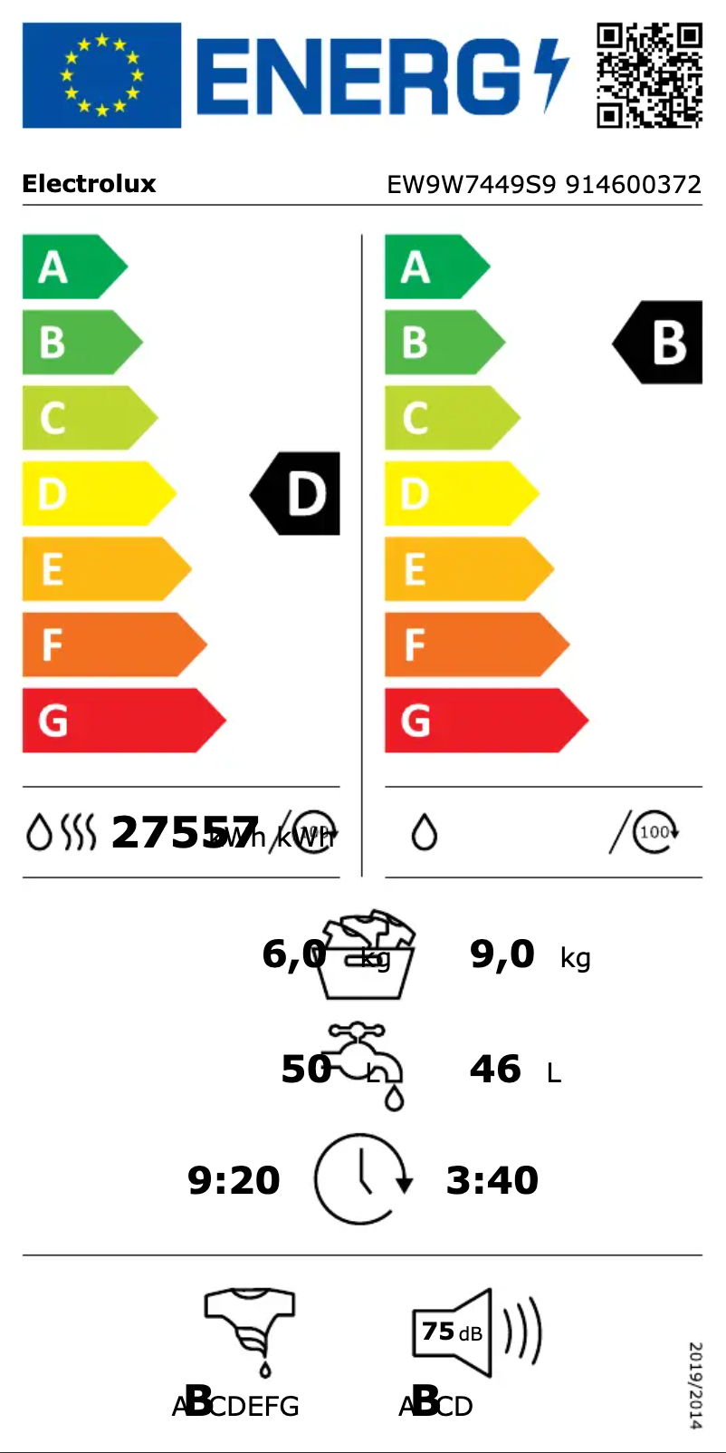 Imagen de la primera página del manual del dispositivo EW9W7449S9