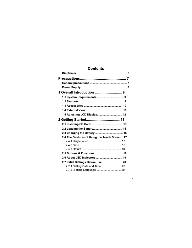 Página 1 del manual Manual de usuario Polaroid iD820