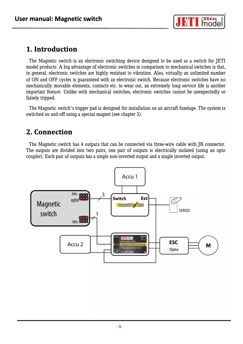 Imagen de la primera página del manual del dispositivo JMS-MSW