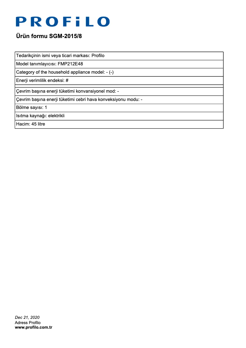 Imagen de la primera página del manual del dispositivo FMP212E48
