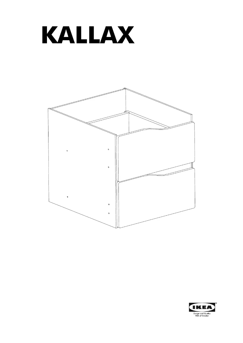 Página 1 del manual Manual de usuario Ikea KALLAX 204.967.40
