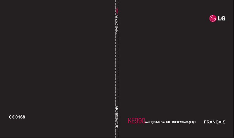 Página nº 1 - Manual de usuario LG KE990