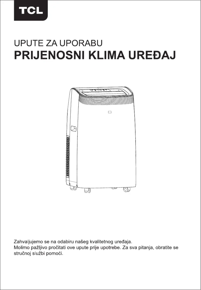 Página 1 del manual Manual de usuario TCL TAC-12CPB