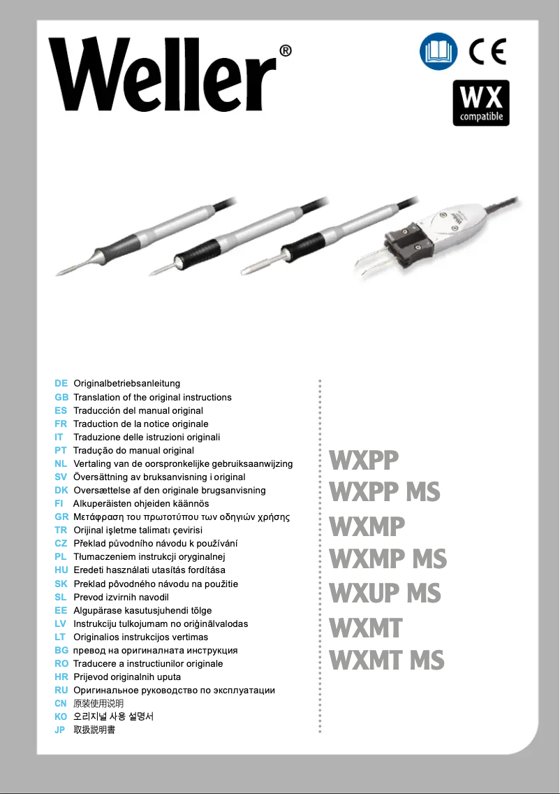 Página 1 del manual Manual de usuario Weller WXPP MS