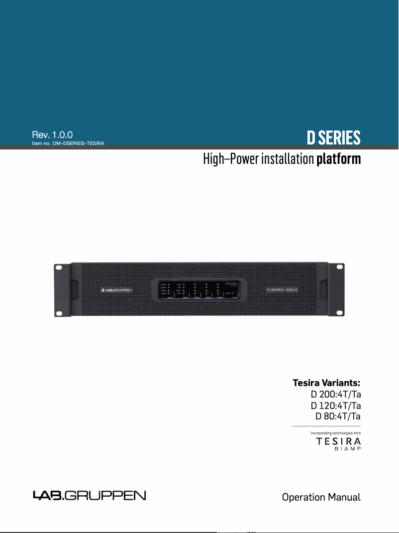 Imagen de la primera página del manual del dispositivo D 80:4Ta