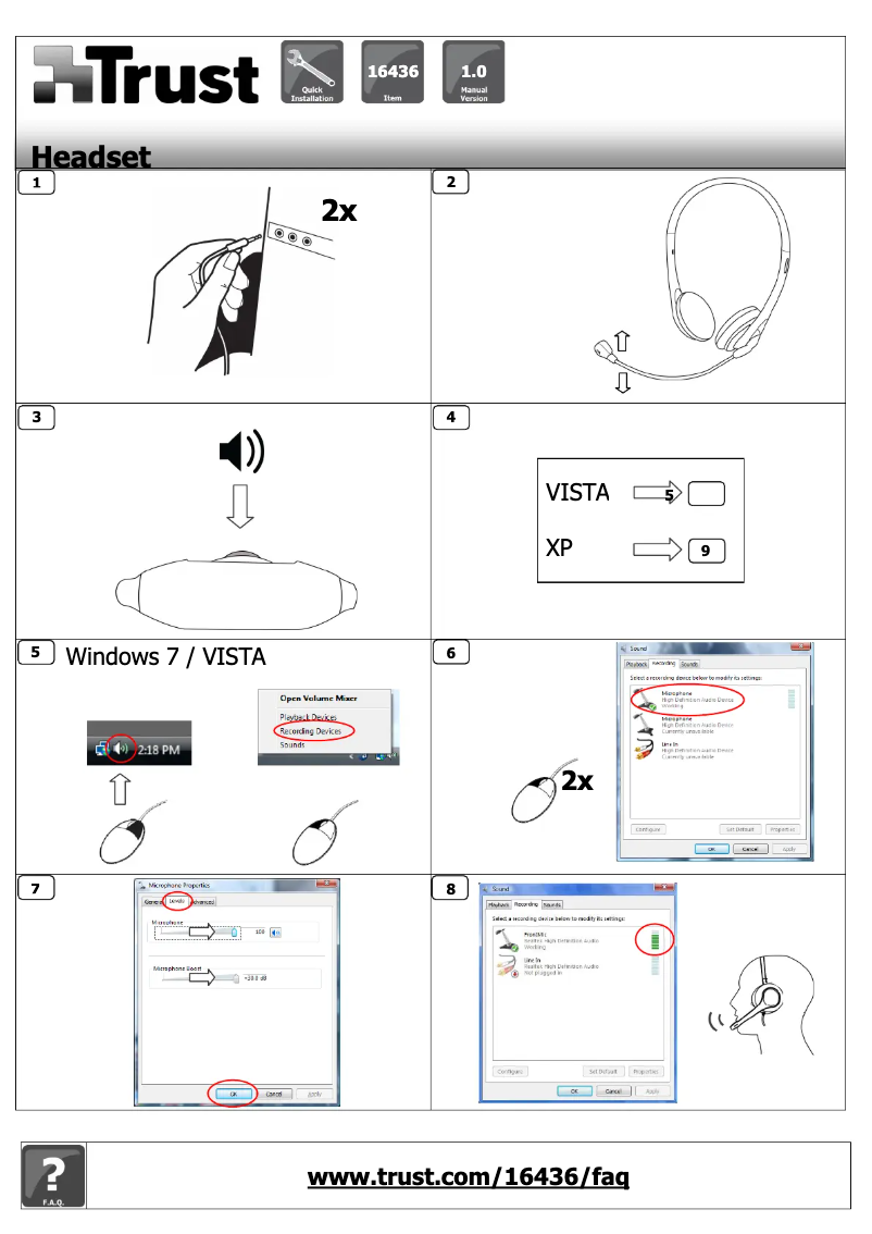 Página 1 del manual Manual de usuario Trust Chat Headset