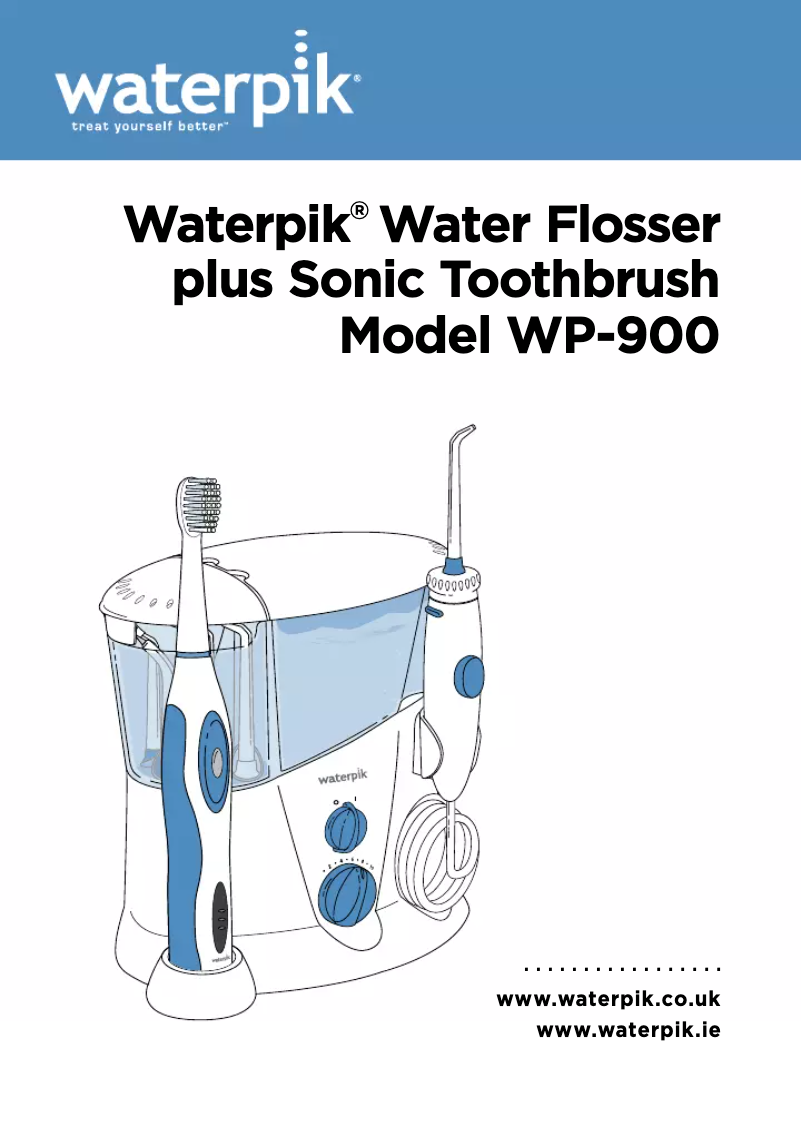 Página 1 del manual Manual de usuario Waterpik Complete Care WP-900