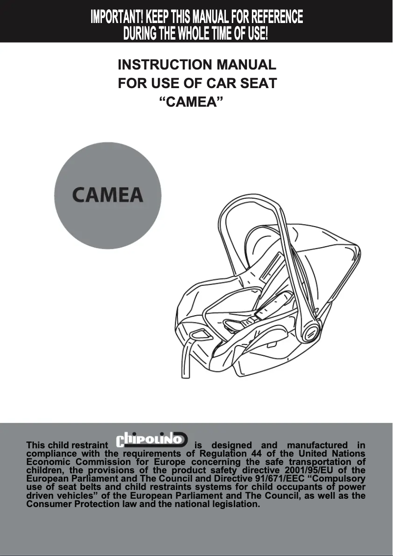 Imagen de la primera página del manual del dispositivo Camea