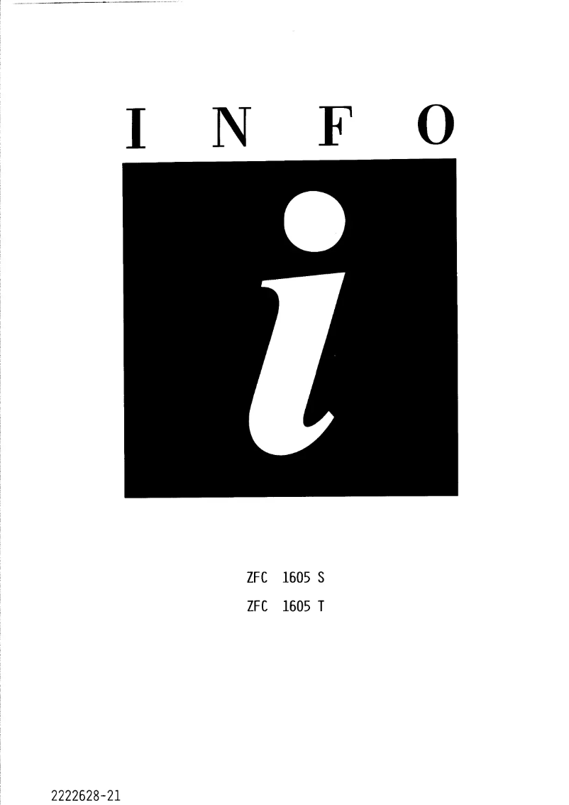 Página 1 del manual Manual de usuario Zanussi ZFC 1605 s