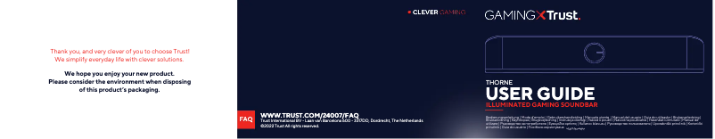 Página 1 del manual Manual de usuario Trust Thorne GXT 619