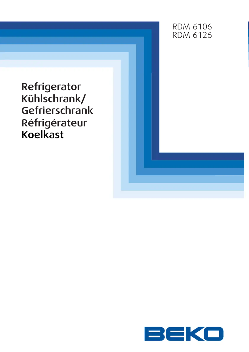 Página 1 del manual Manual de usuario Beko RDM6126