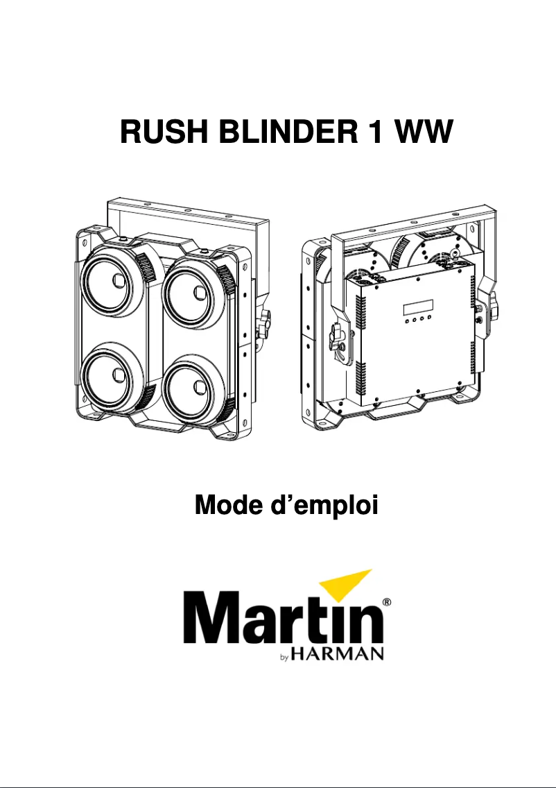 Página 1 del manual Manual de usuario Martin RUSH BLINDER 1 WW