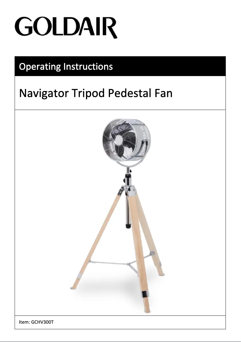 Imagen de la primera página del manual del dispositivo GCHV300T