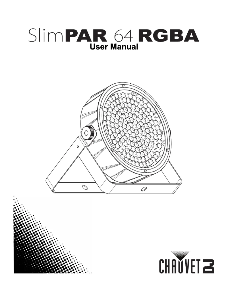 Imagen de la primera página del manual del dispositivo SlimPAR 64 Wash