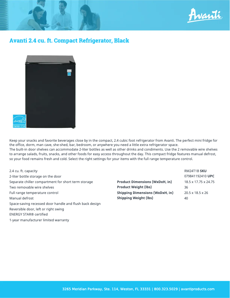 Imagen de la primera página del manual del dispositivo RM24T1B