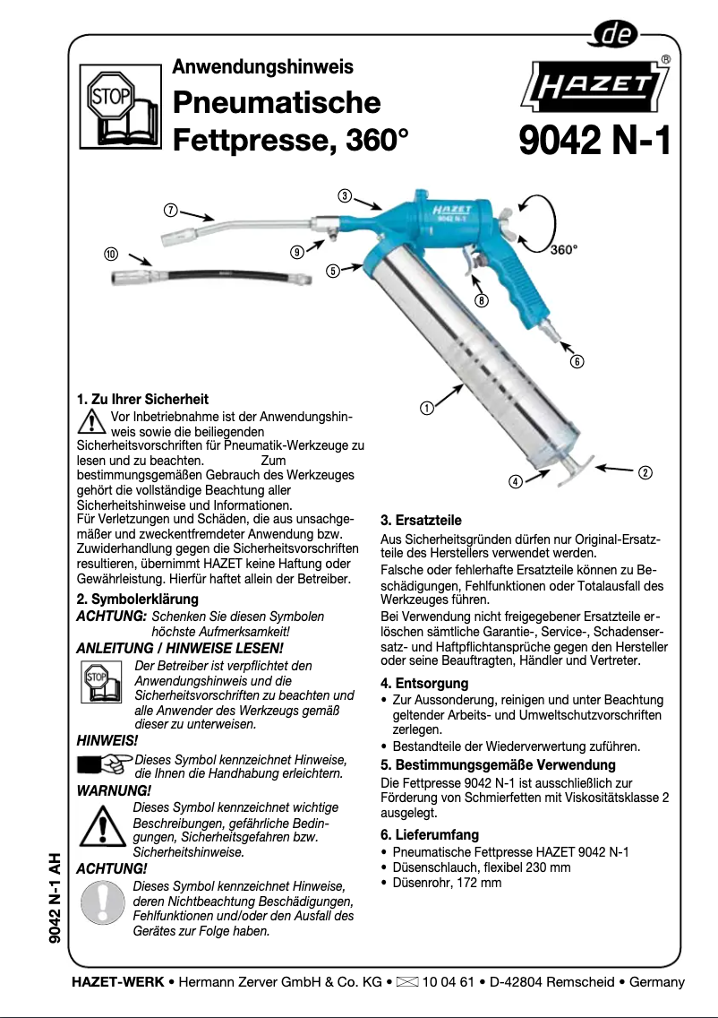Imagen de la primera página del manual del dispositivo 9042N-1