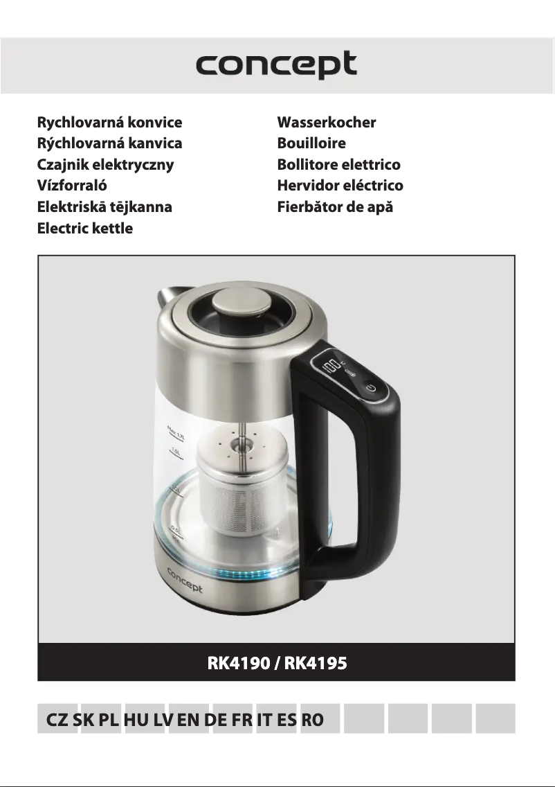 Imagen de la primera página del manual del dispositivo RK4195